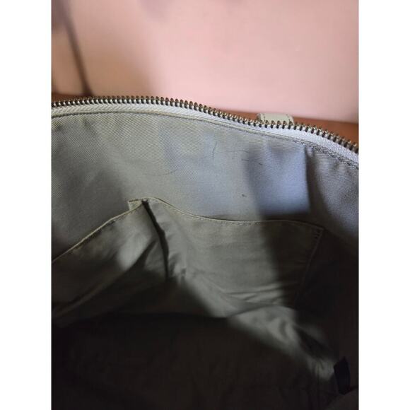 Fossil Jenna Tote Shoulder Bag White Pebble Leather Large In Size Super Nice! - Picture 10 of 11